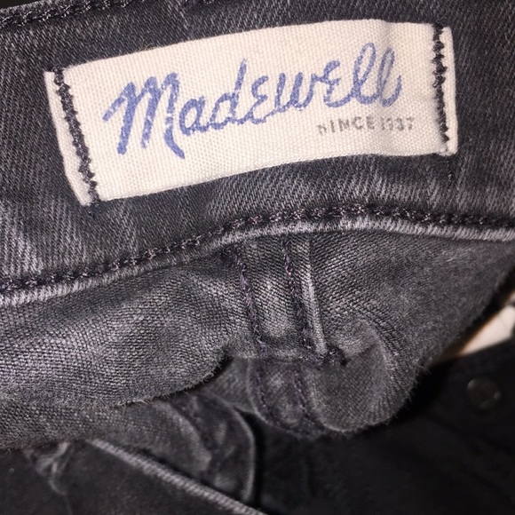 Madewell Black Charcoal Skinny Jeans - Picture 6 of 8